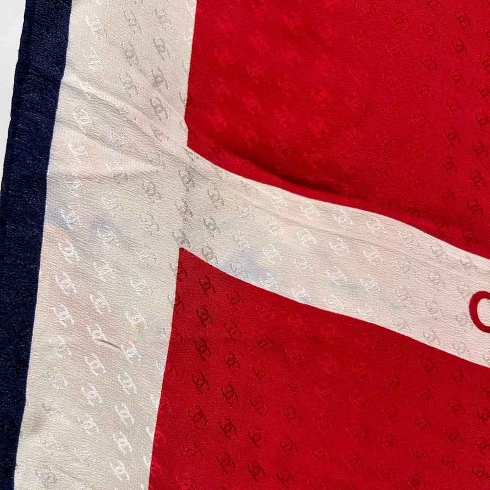 Chanel silk square scarf - Picture 8 of 9